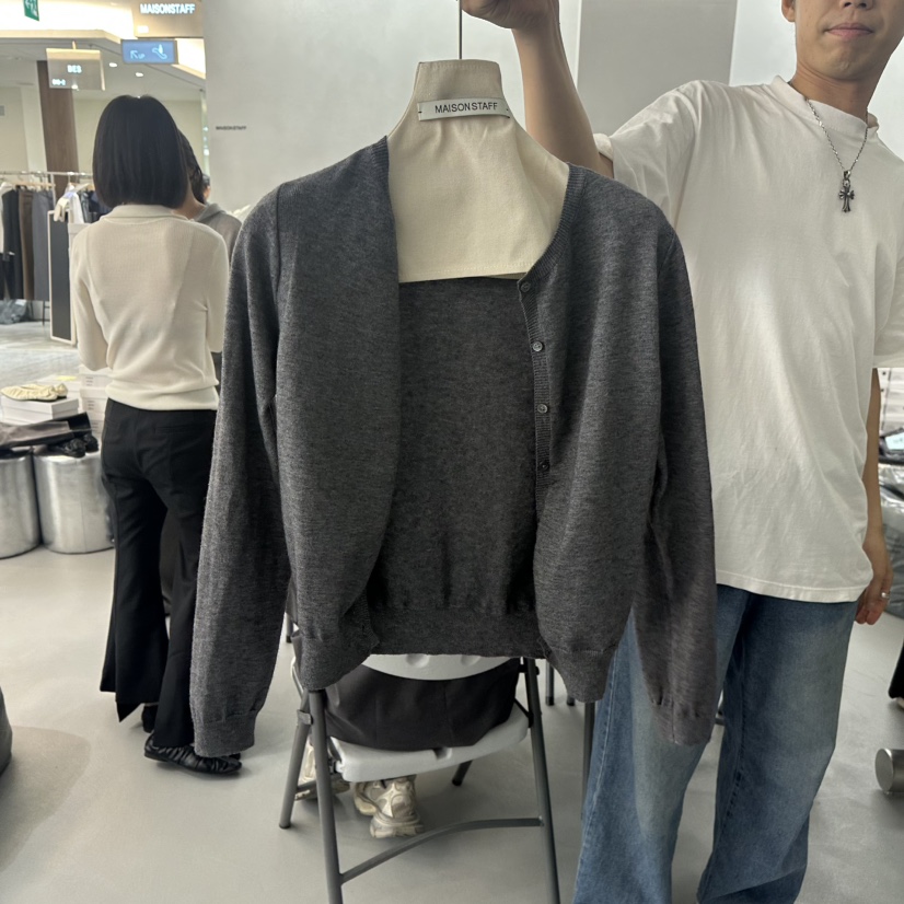 DOUBLE STANDARD/LE SMOKING/MAISONSTAFF東大門㊣直郵女士新品真品針織衫開衫MAISONSTAFF針織衫圖色3