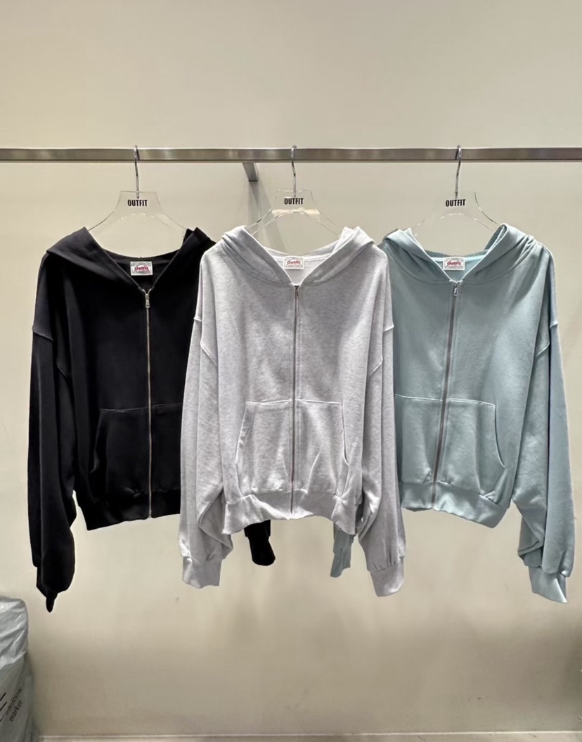 OUTFIT韓國代購㊣女裝新品職業熱賣時尚真品人氣衛衣連帽衫OUTFIT衛衣圖色3左三色