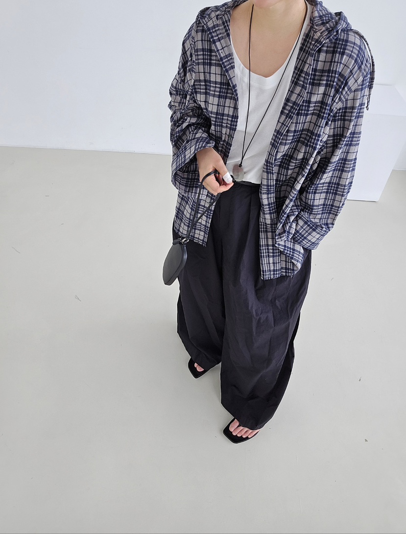 J SHOP韓國直郵㊣女士新品人氣熱賣休閑襯衫蕾絲衫格紋連帽J_SHOP襯衫/蕾絲衫