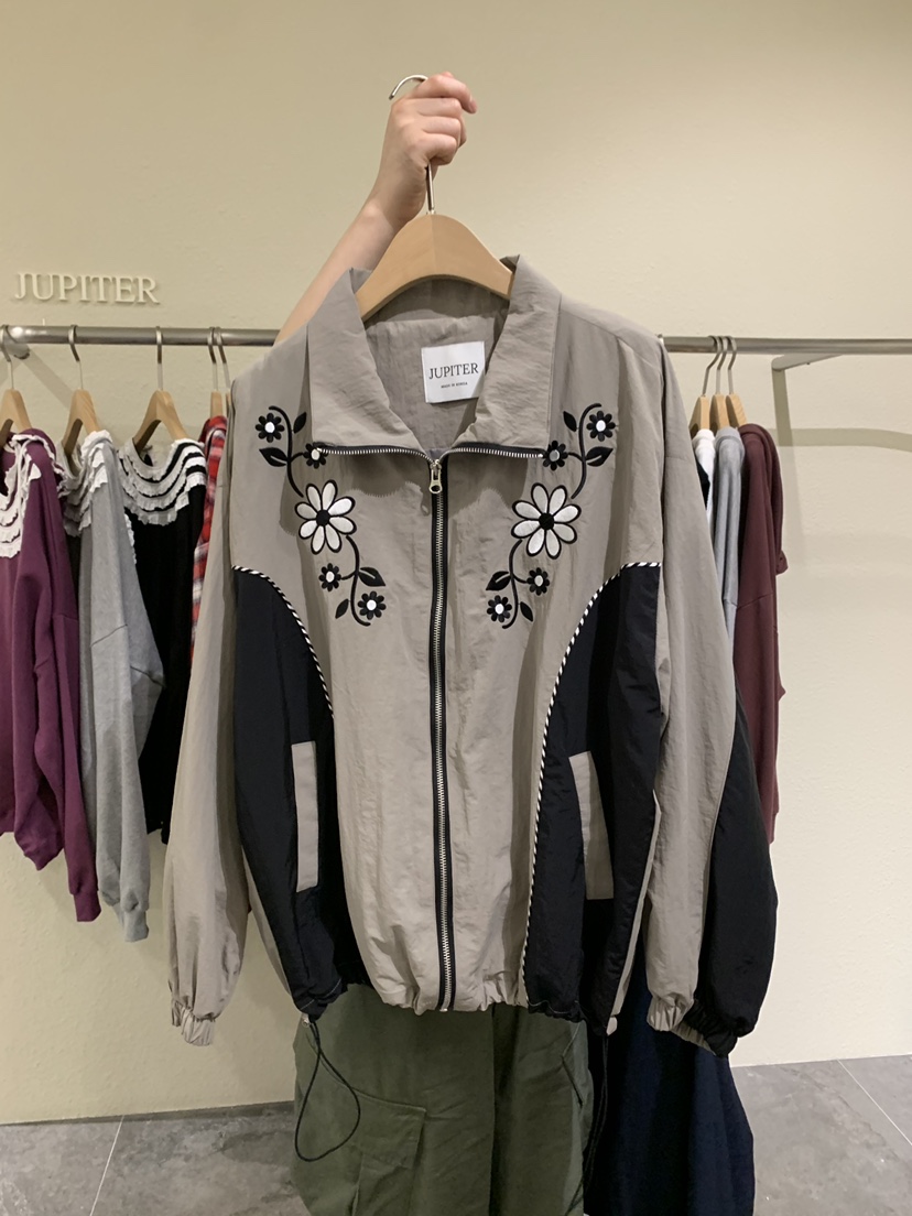 JUPITER韓國代購㊣女裝新品25秋冬時尚休閑熱賣人氣真品夾克JUPITER夾克圖色1