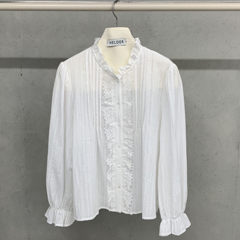 HELDER-P東大門㊣代購女裝新款真品熱賣職業襯衫蕾絲衫荷葉邊HELDER襯衫/蕾絲衫圖色1