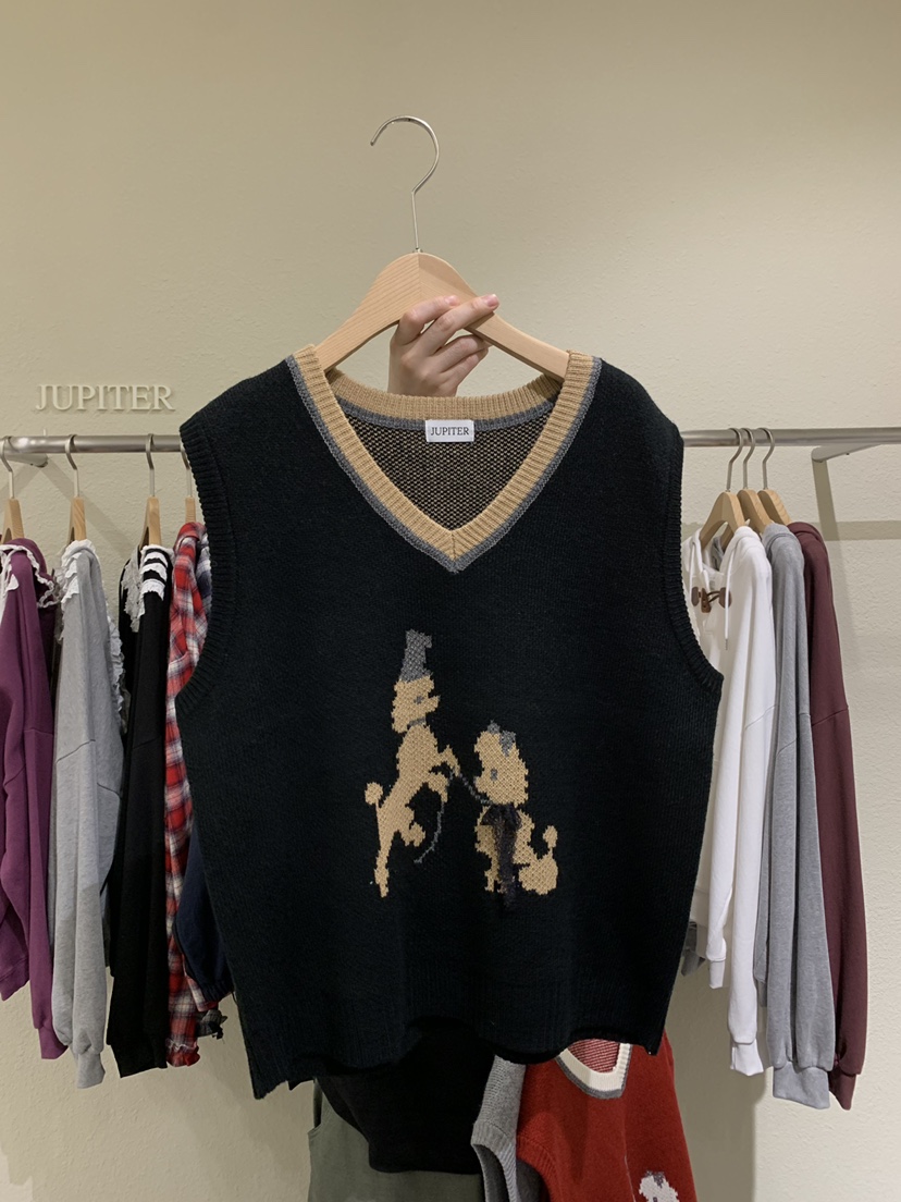 JUPITER東大門㊣實拍女裝新品25秋冬休閑熱賣時尚職業吊帶背心JUPITER吊帶/背心圖色2