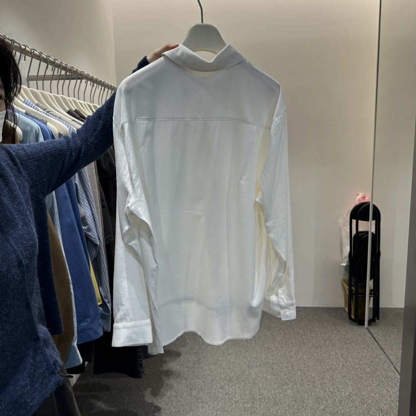 ALTER韓國直郵㊣女士新品職業推薦25秋冬襯衫蕾絲衫羊毛口袋Alter襯衫/蕾絲衫