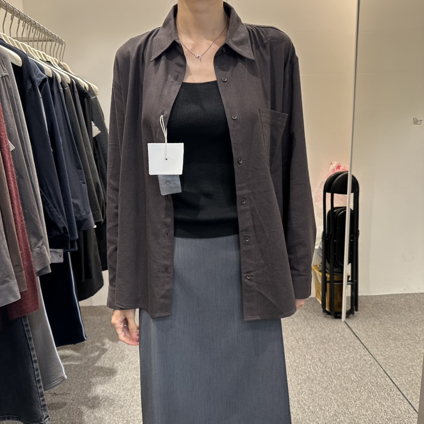 ALTER韓國直郵㊣女士新品職業推薦25秋冬襯衫蕾絲衫羊毛口袋Alter襯衫/蕾絲衫圖色2