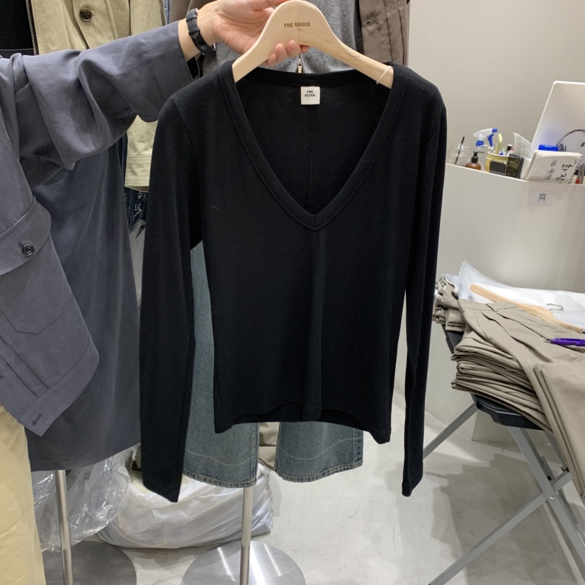 FRE東大門㊣代購女裝新款職業熱賣真品推薦休閑人氣長袖T恤FRE長袖T恤圖色2