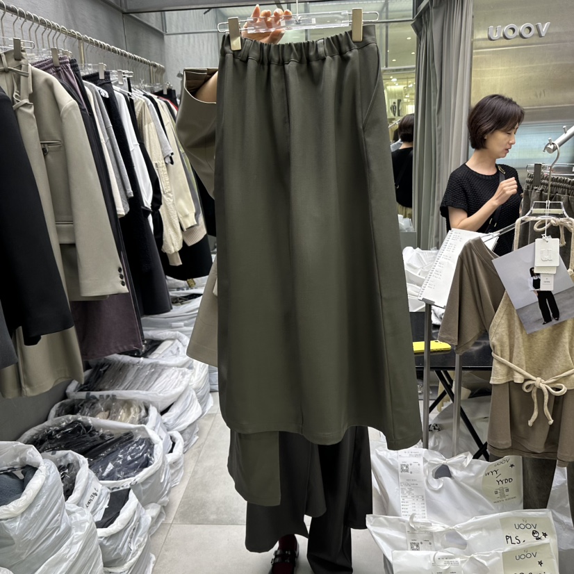 UOOV東大門㊣代購女士新品人氣真品職業熱賣25秋冬推薦裙褲UOOV裙褲