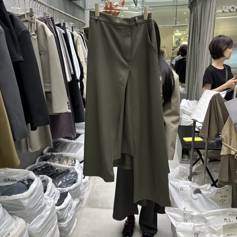 UOOV東大門㊣代購女士新品人氣真品職業熱賣25秋冬推薦裙褲UOOV裙褲圖色1