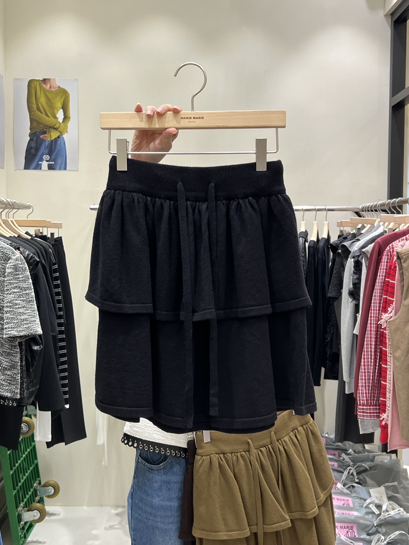 MARIE MARIE東大門㊣直郵女士新品25秋冬時尚人氣休閑短裙MARIE MARIE短裙圖色3