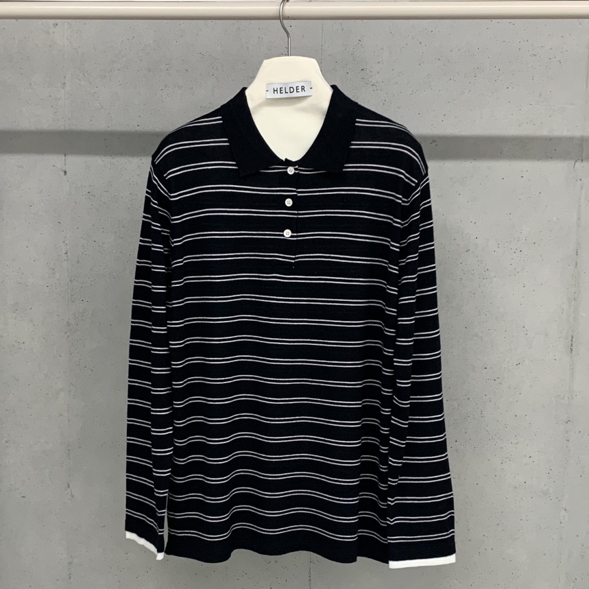 HELDER-P東大門㊣實拍女裝新品熱賣休閑25秋冬長袖T恤條紋HELDER長袖T恤圖色3