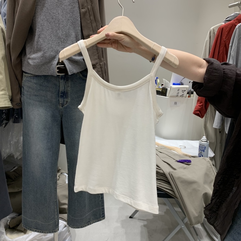 FRE東大門㊣實拍女裝新品時尚熱賣推薦25秋冬吊帶背心不含內搭FRE吊帶/背心
