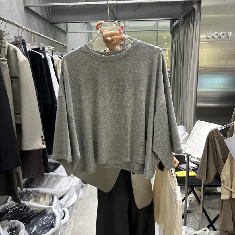UOOV東大門㊣實拍女士新品職業時尚休閑25秋冬真品熱賣推薦T恤UOOVT恤圖色3