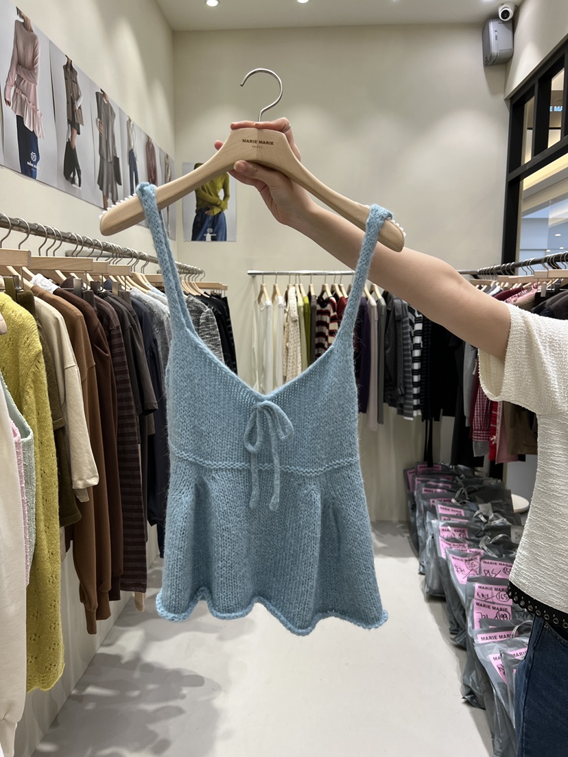 MARIE MARIE東大門㊣代購女裝新品推薦25秋冬熱賣吊帶背心MARIE MARIE吊帶/背心圖色2