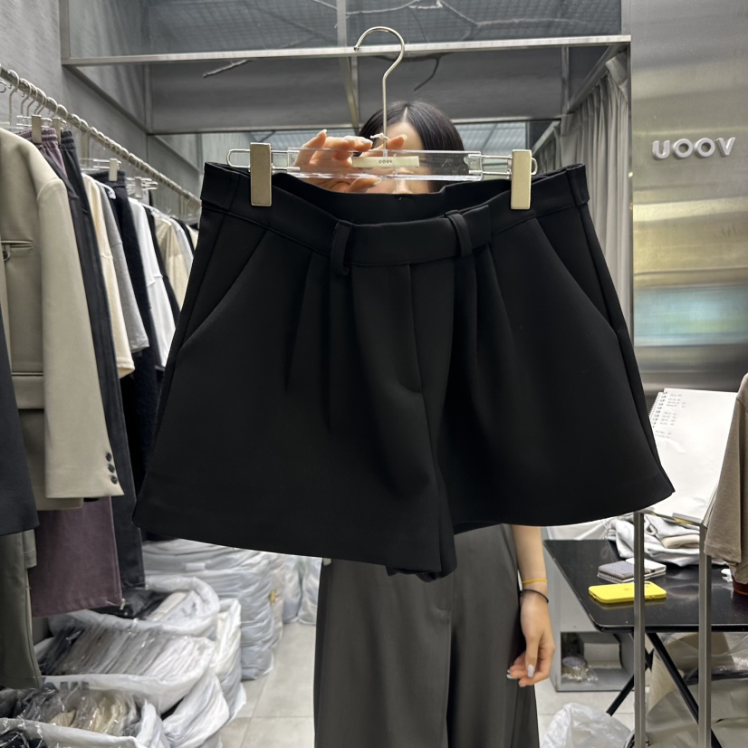 UOOV韓國直郵㊣女士新款25秋冬休閑人氣推薦熱賣職業時尚短褲UOOV短褲圖色2