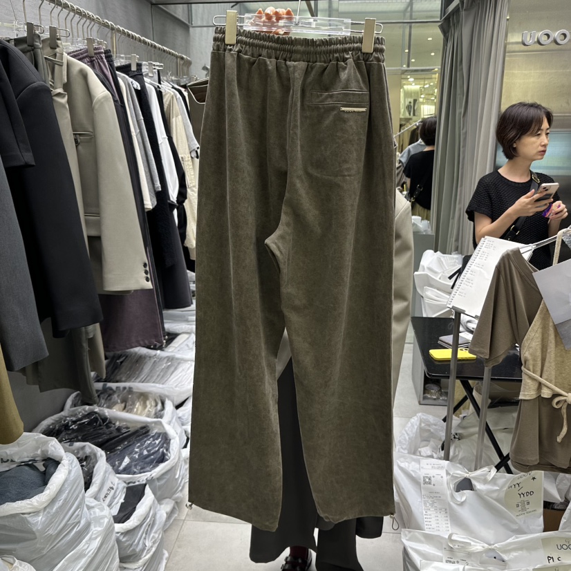 UOOV韓國直郵㊣女裝新品熱賣職業推薦人氣時尚真品25秋冬休閑褲UOOV休閑褲