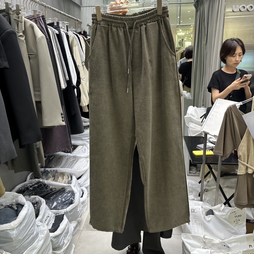 UOOV韓國直郵㊣女裝新品熱賣職業推薦人氣時尚真品25秋冬休閑褲UOOV休閑褲圖色3