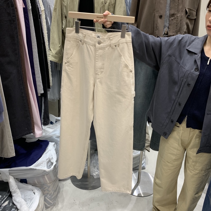 FRE韓國直郵㊣女士新品人氣時尚推薦25秋冬熱賣真品職業牛仔褲FRE牛仔褲