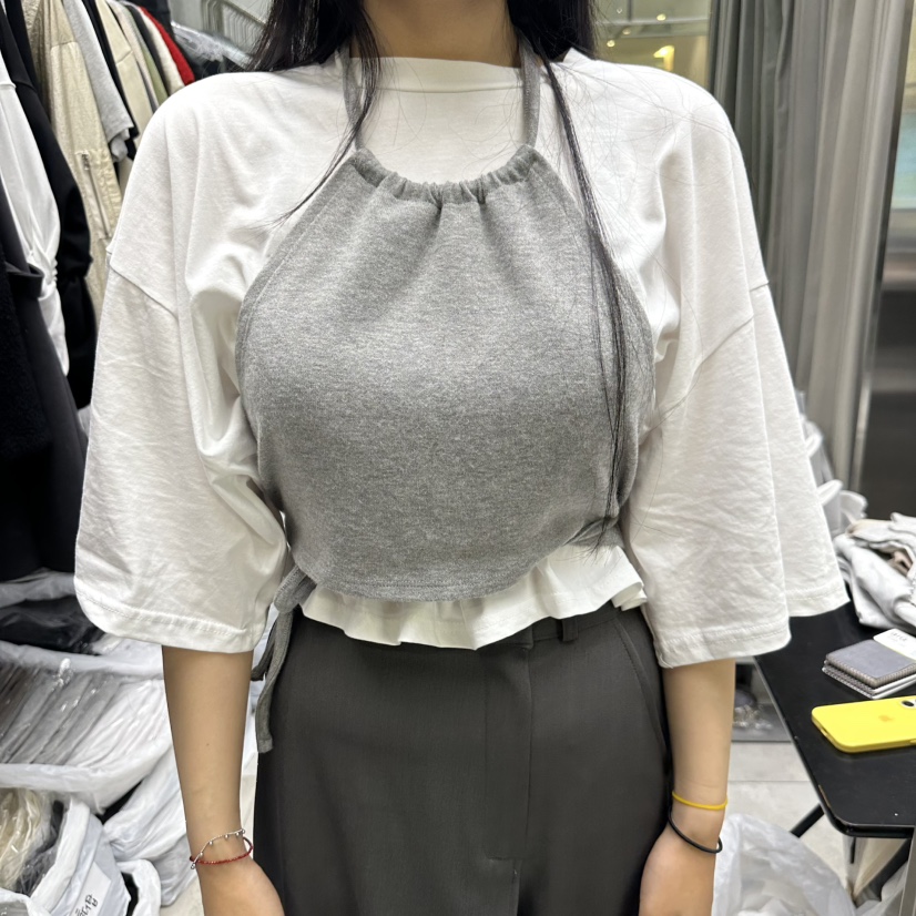 UOOV東大門㊣實拍女士新品25秋冬熱賣時尚吊帶背心不含內搭UOOV吊帶/背心圖色3