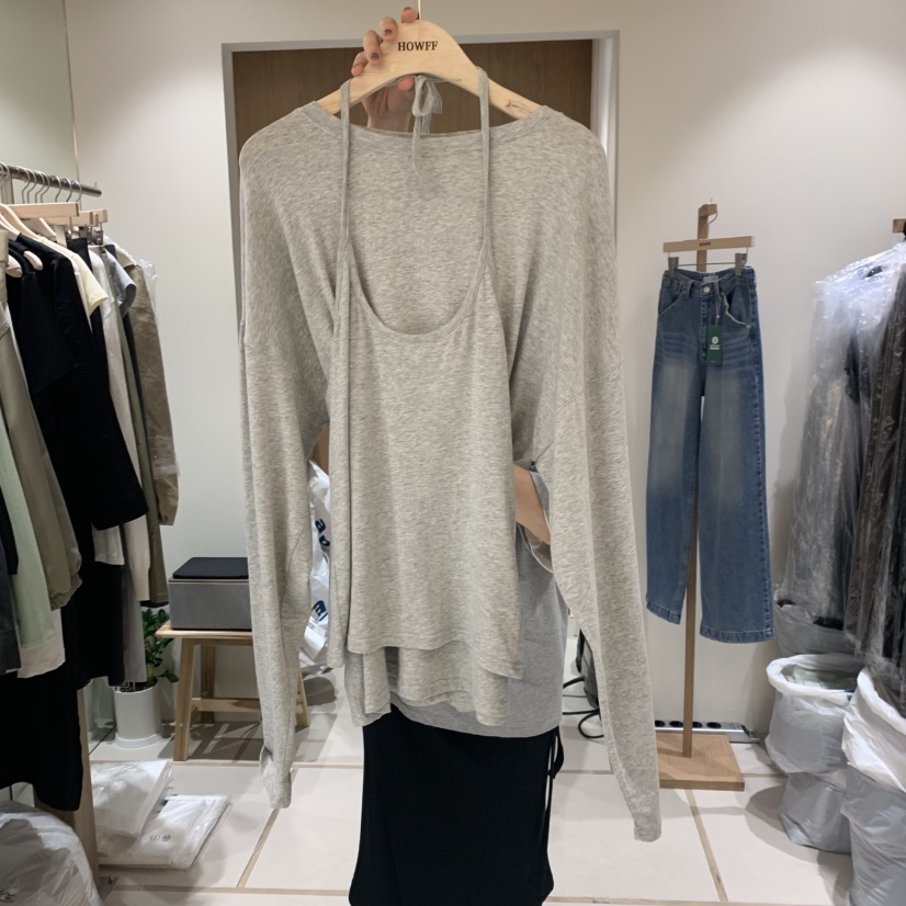 HOWFF東大門㊣直郵女裝新款25秋冬時尚推薦熱賣真品套裝羅紋HOWFF套裝圖色2