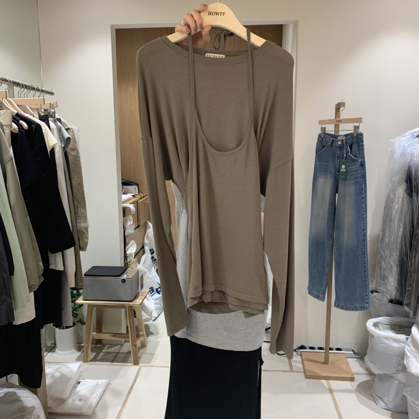 HOWFF東大門㊣直郵女裝新款25秋冬時尚推薦熱賣真品套裝羅紋HOWFF套裝圖色3