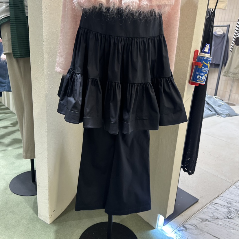 JERRY HALL-P東大門㊣實拍女士新品真品25秋冬裙褲荷葉邊喇叭JERRY HALL裙褲圖色2