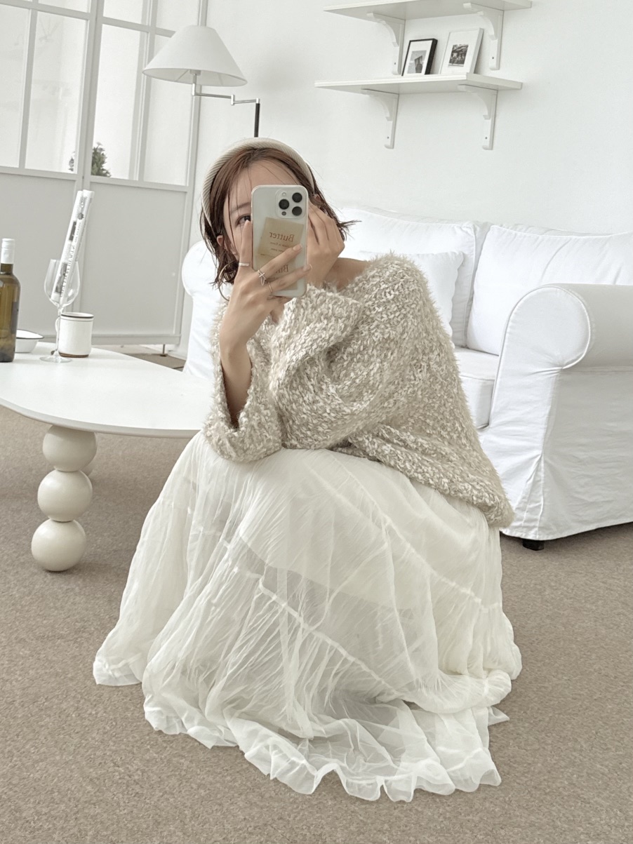 BUTTER-P韓國代購㊣女裝新款休閑職業推薦熱賣時尚25秋冬長裙BUTTER-P長裙
