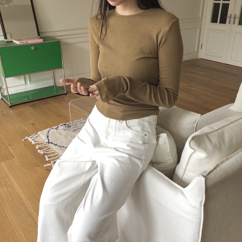 THE ABLE東大門㊣代購女士新款真品25秋冬休閑推薦長袖T恤THE ABLE/TA長袖T恤