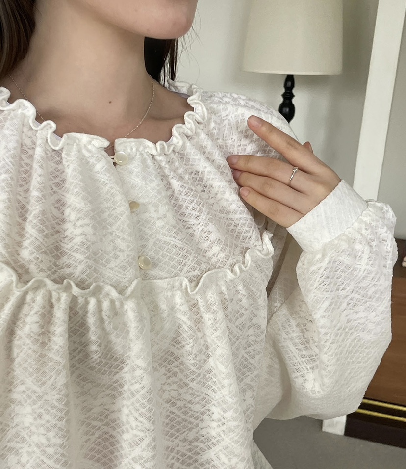 RE:FRESH-L韓國直郵㊣女士新款真品熱賣時尚25秋冬襯衫蕾絲衫RE:FRESH襯衫/蕾絲衫