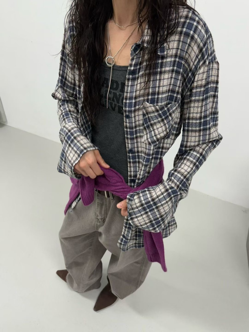 MINIMUZE東大門㊣直郵女士新款人氣休閑25秋冬時尚襯衫蕾絲衫MINIMUZE襯衫/蕾絲衫