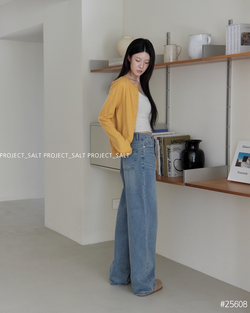 PROJECT SALT韓國直郵㊣女裝新款25秋冬牛仔褲PROJECTSALT牛仔褲