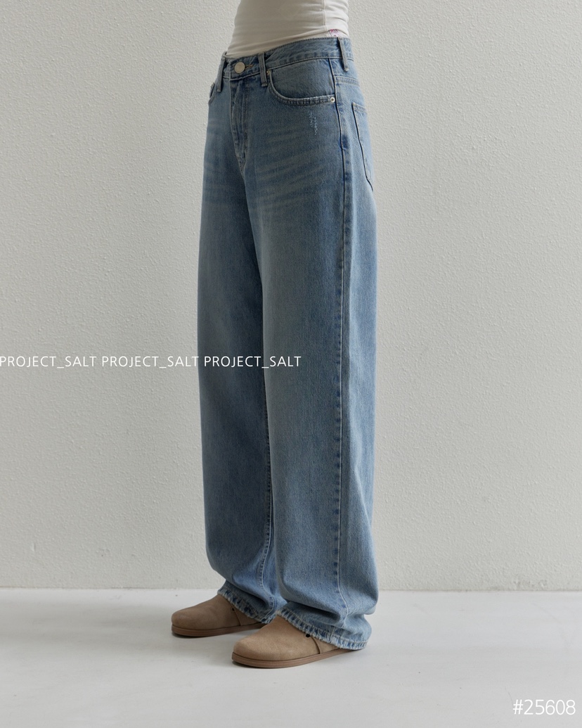 PROJECT SALT韓國直郵㊣女裝新款25秋冬牛仔褲PROJECTSALT牛仔褲