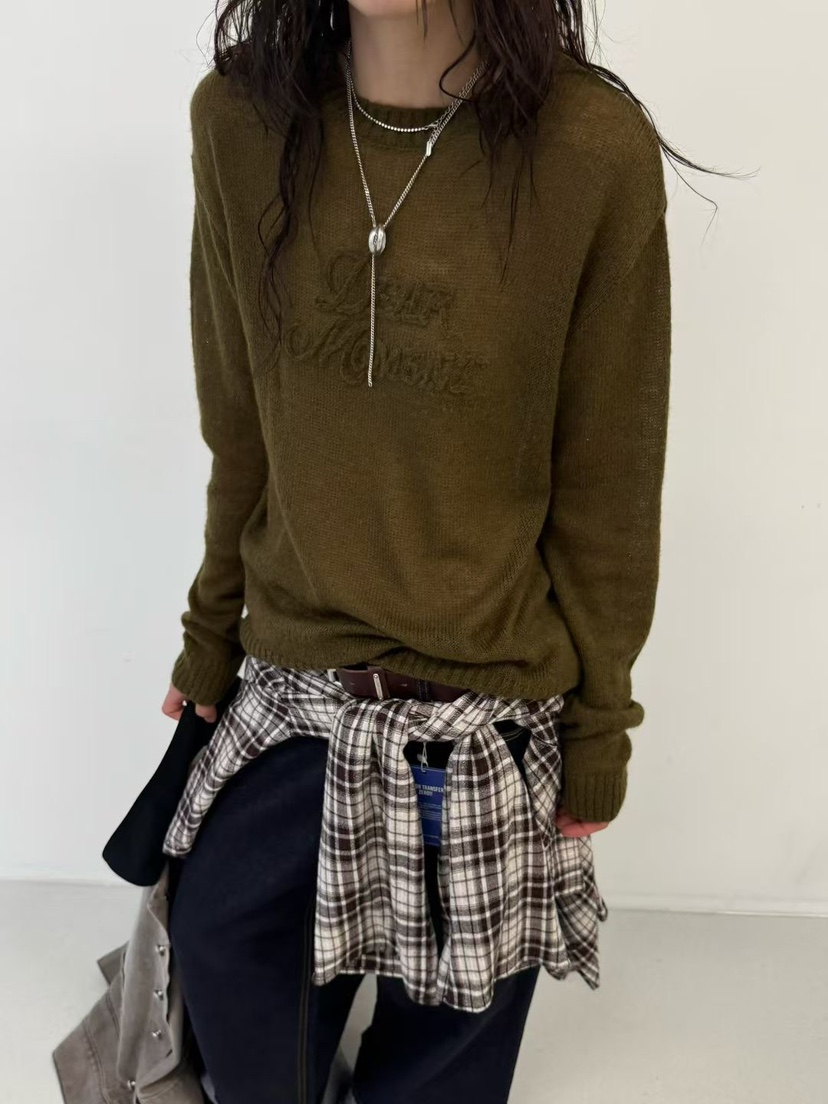 MINIMUZE韓國代購㊣女裝新款休閑25秋冬人氣時尚推薦針織衫MINIMUZE針織衫