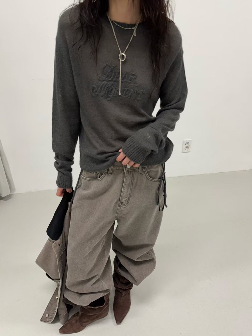 MINIMUZE韓國代購㊣女裝新款休閑25秋冬人氣時尚推薦針織衫MINIMUZE針織衫