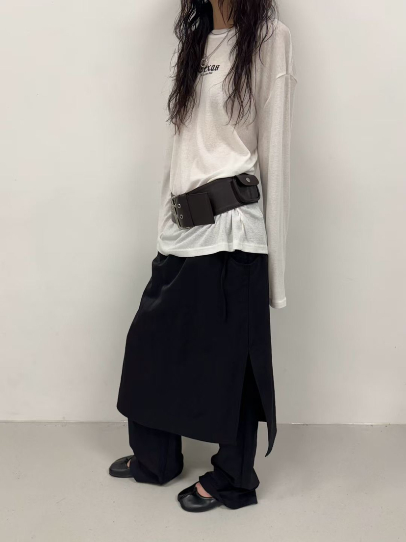 MINIMUZE韓國代購㊣女裝新品休閑職業熱賣真品25秋冬時尚裙褲MINIMUZE裙褲