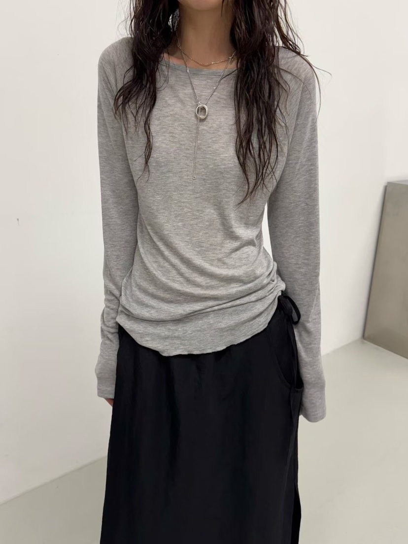 MINIMUZE東大門㊣代購女裝新款真品時尚25秋冬職業推薦長袖T恤MINIMUZE長袖T恤
