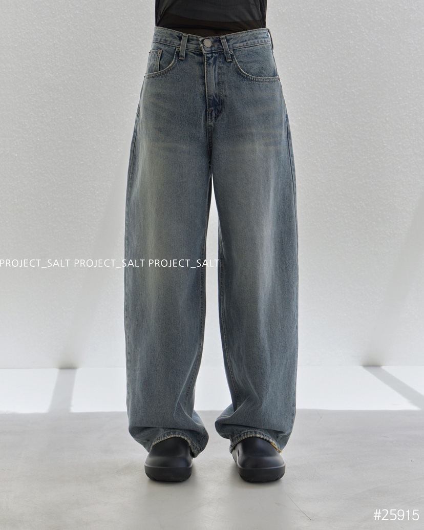PROJECT SALT韓國代購㊣女裝新款休閑牛仔褲PROJECTSALT牛仔褲圖色1