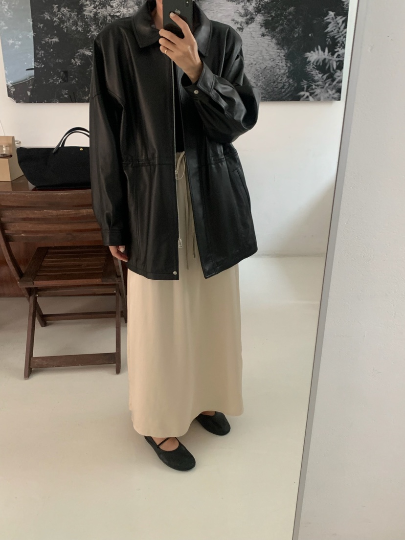 A Flan東大門㊣直郵女裝新款熱賣真品推薦職業25秋冬長裙寬松AFN EDITION長裙