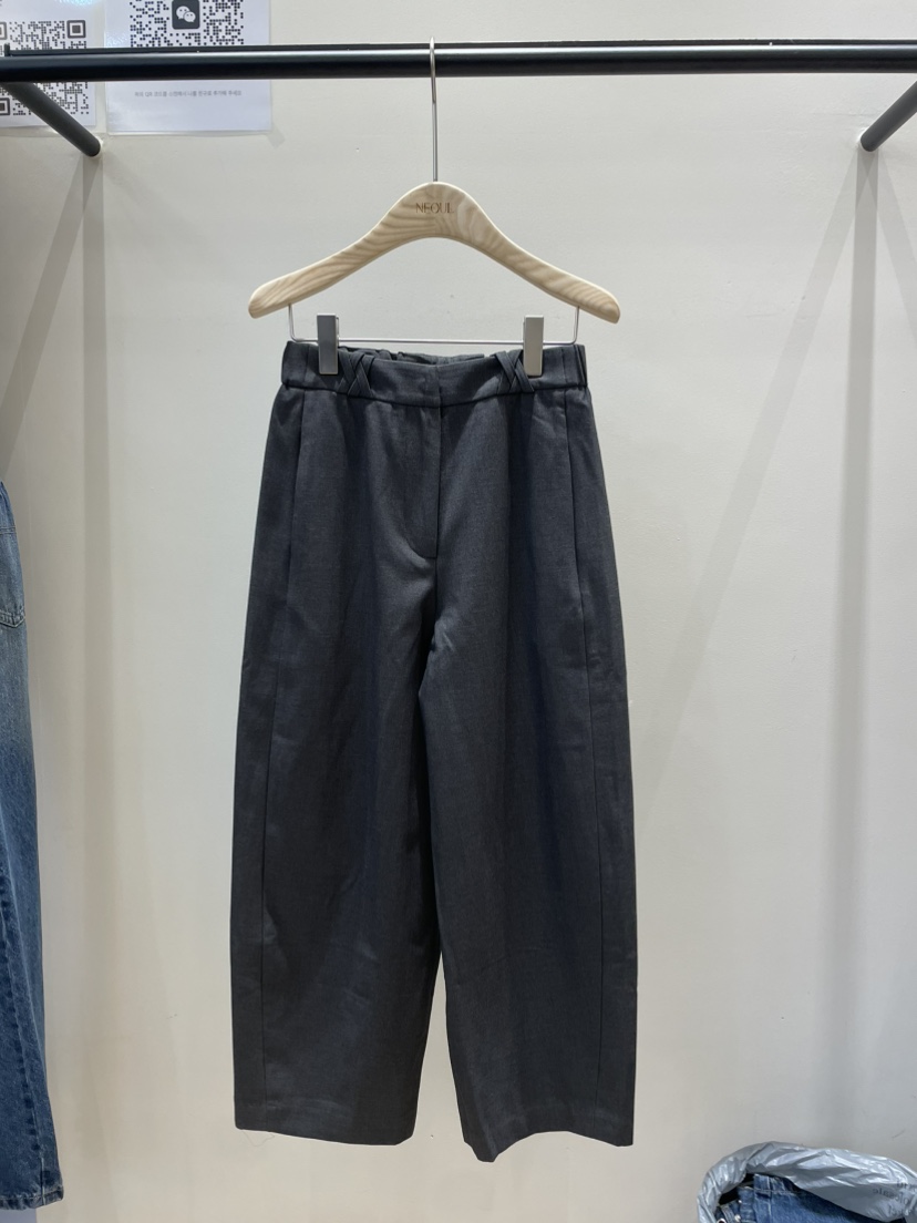 NEOUL韓國直郵㊣女士新品25秋冬職業時尚真品推薦人氣休閑褲NEOUL/ahin雙領標簽休閑褲圖色1