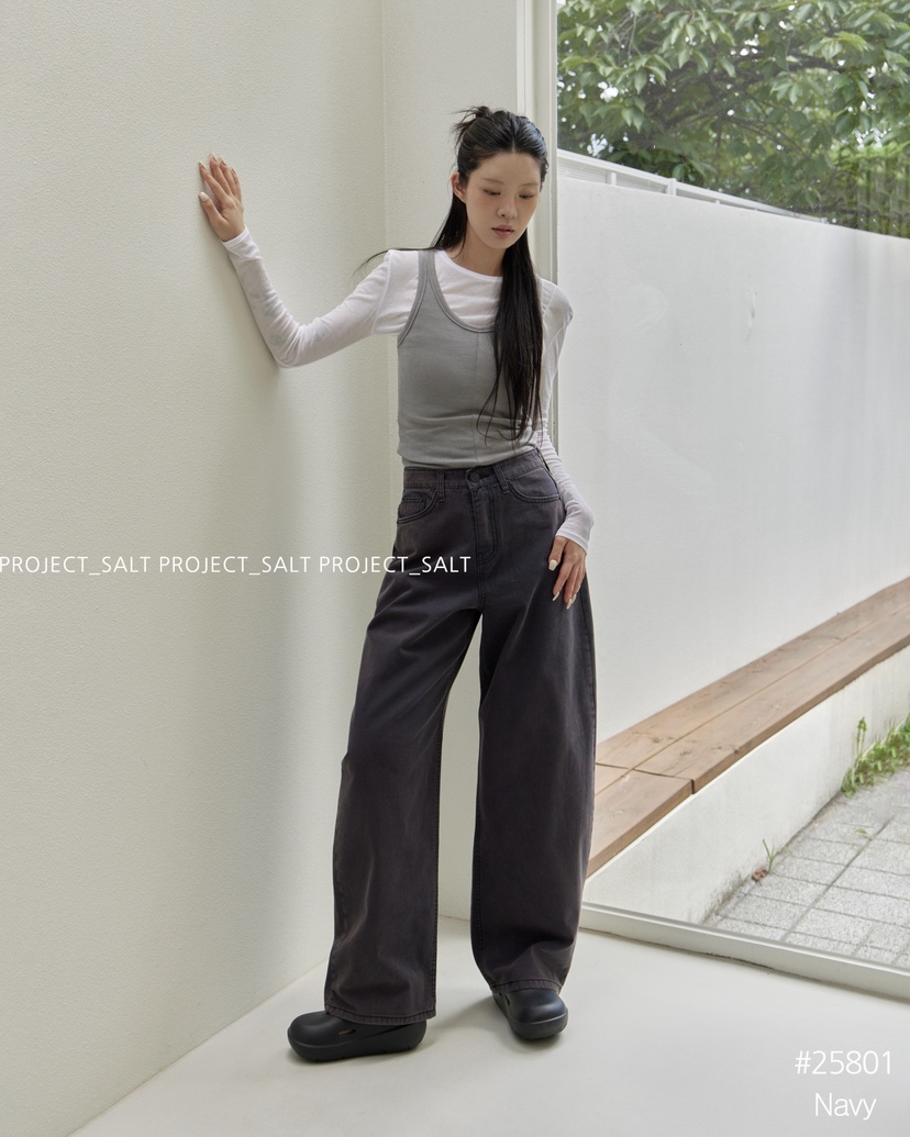 PROJECT SALT韓國代購㊣女裝新款真品牛仔褲PROJECTSALT牛仔褲