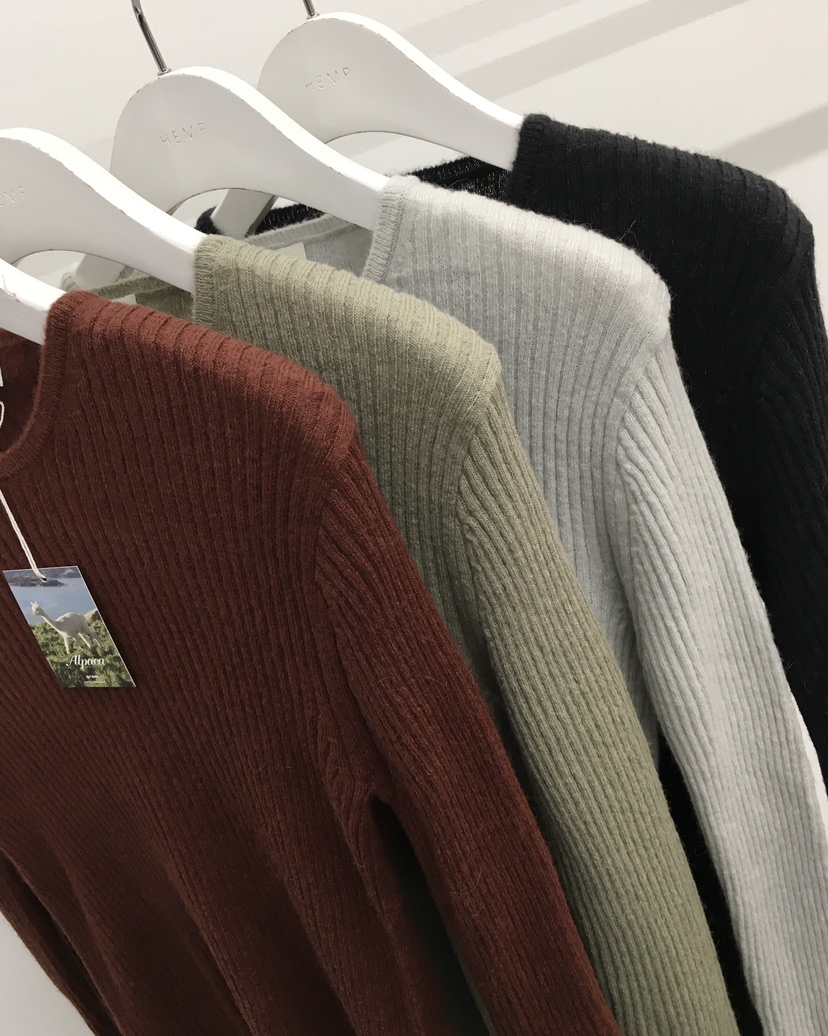 HEMP-P東大門㊣代購女裝新品25秋冬時尚熱賣真品針織衫羊駝hemp針織衫