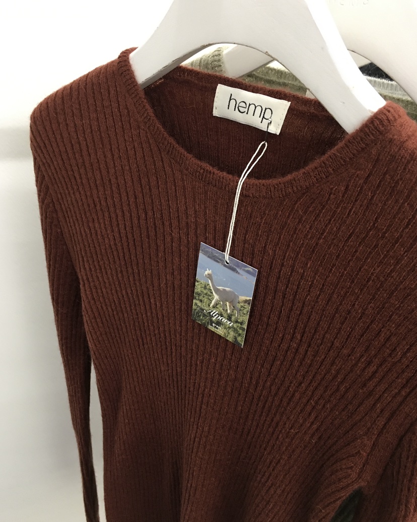 HEMP-P東大門㊣代購女裝新品25秋冬時尚熱賣真品針織衫羊駝hemp針織衫