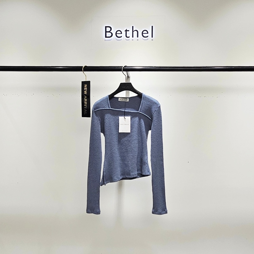 BETHEL韓國直郵㊣女裝新品時尚職業真品休閑熱賣25秋冬長袖T恤BETHEL長袖T恤圖色2