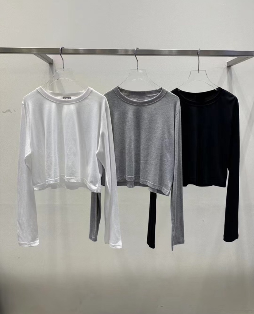 OUTFIT韓國代購㊣女裝新品人氣真品職業25秋冬推薦休閑長袖T恤OUTFIT長袖T恤圖色3左三色