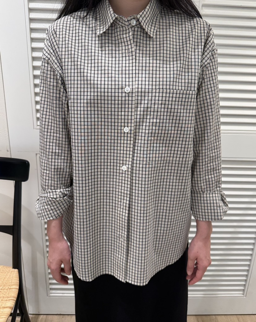 MONIQUE東大門㊣實拍女士新款25秋冬推薦休閑襯衫蕾絲衫口袋MONIQUE襯衫/蕾絲衫圖色1