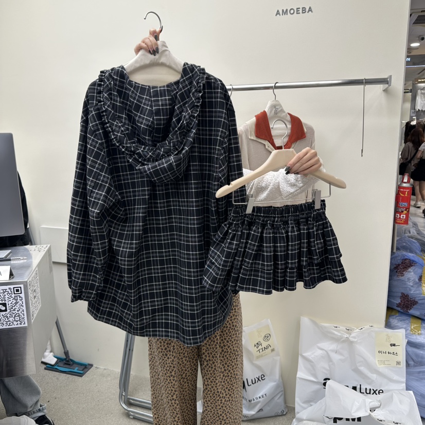 AMOEBA韓國代購㊣女裝新款人氣休閑25秋冬職業時尚真品套裝AMOEBA套裝