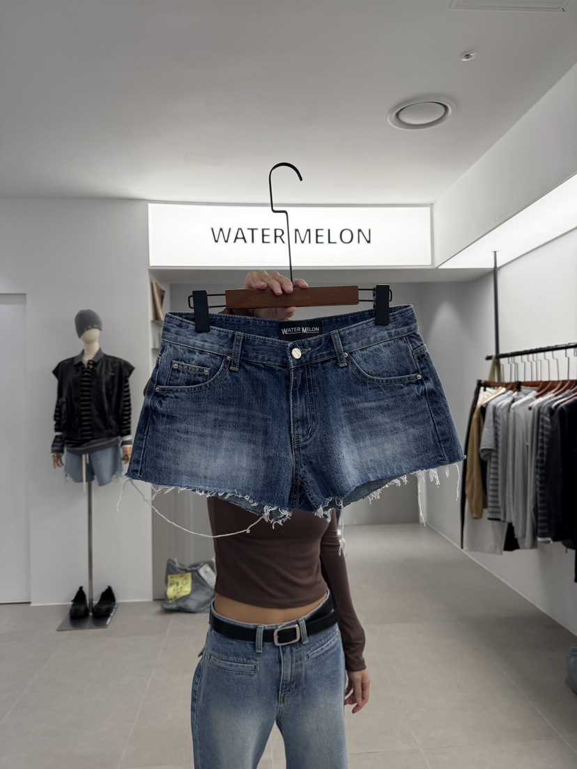 WATERMELON韓國直郵㊣女士新款熱賣真品25秋冬推薦職業短褲WATER MELON短褲圖色1
