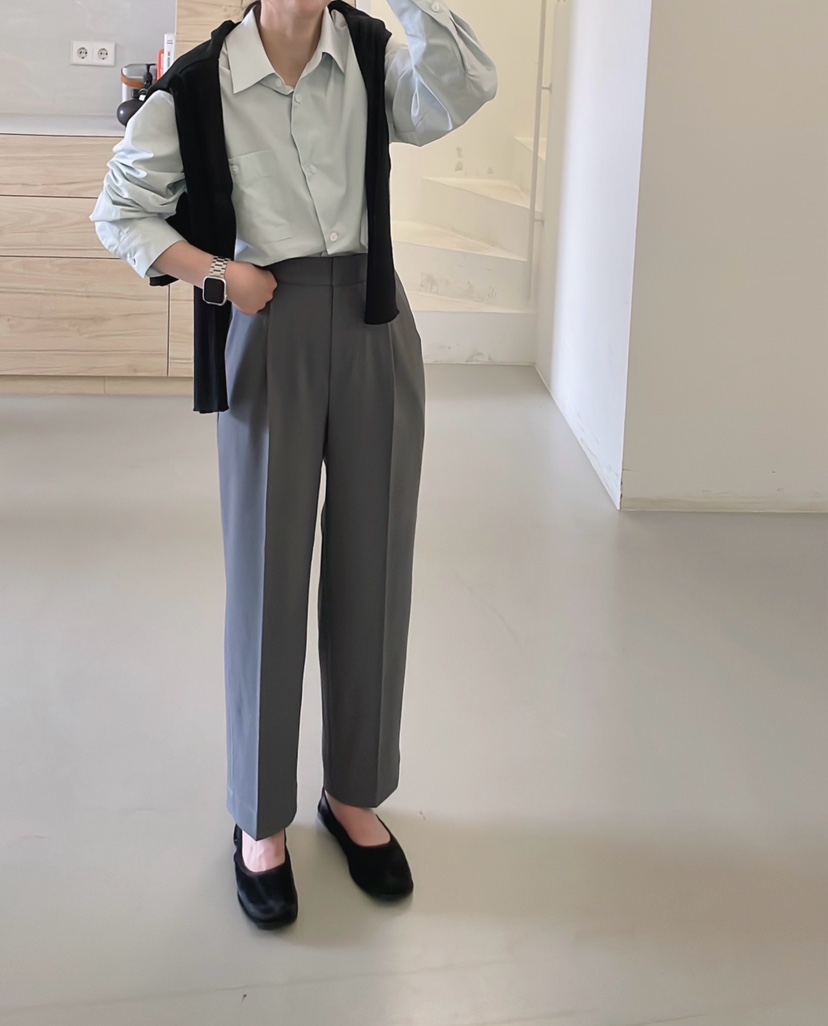 URBANE cloth韓國代購㊣女裝新款真品人氣休閑時尚職業休閑褲URBANE cloth休閑褲