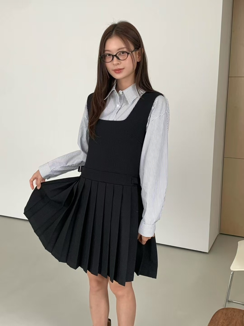 ANOU東大門㊣直郵女士新款時尚25秋冬推薦休閑熱賣職業連衣裙ANOU連衣裙