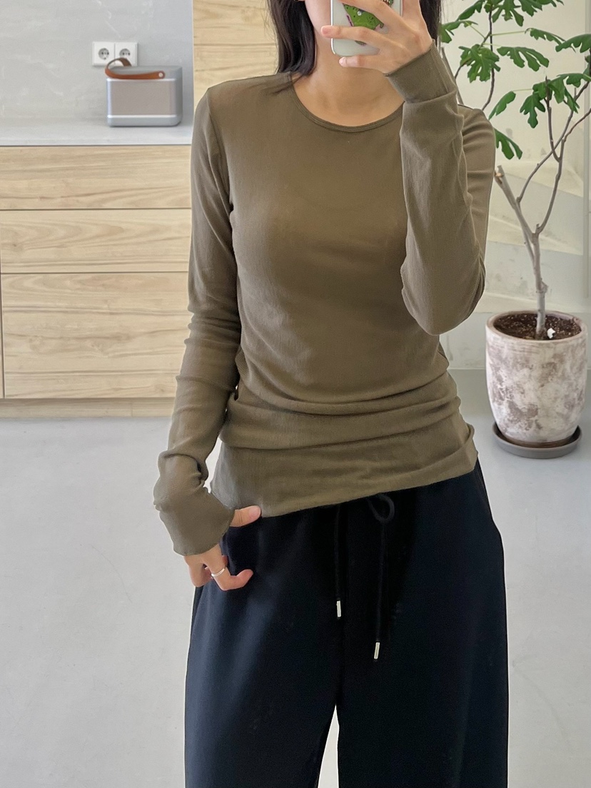 URBANE cloth東大門㊣代購女裝新品職業時尚人氣25秋冬長袖T恤URBANE cloth長袖T恤圖色3