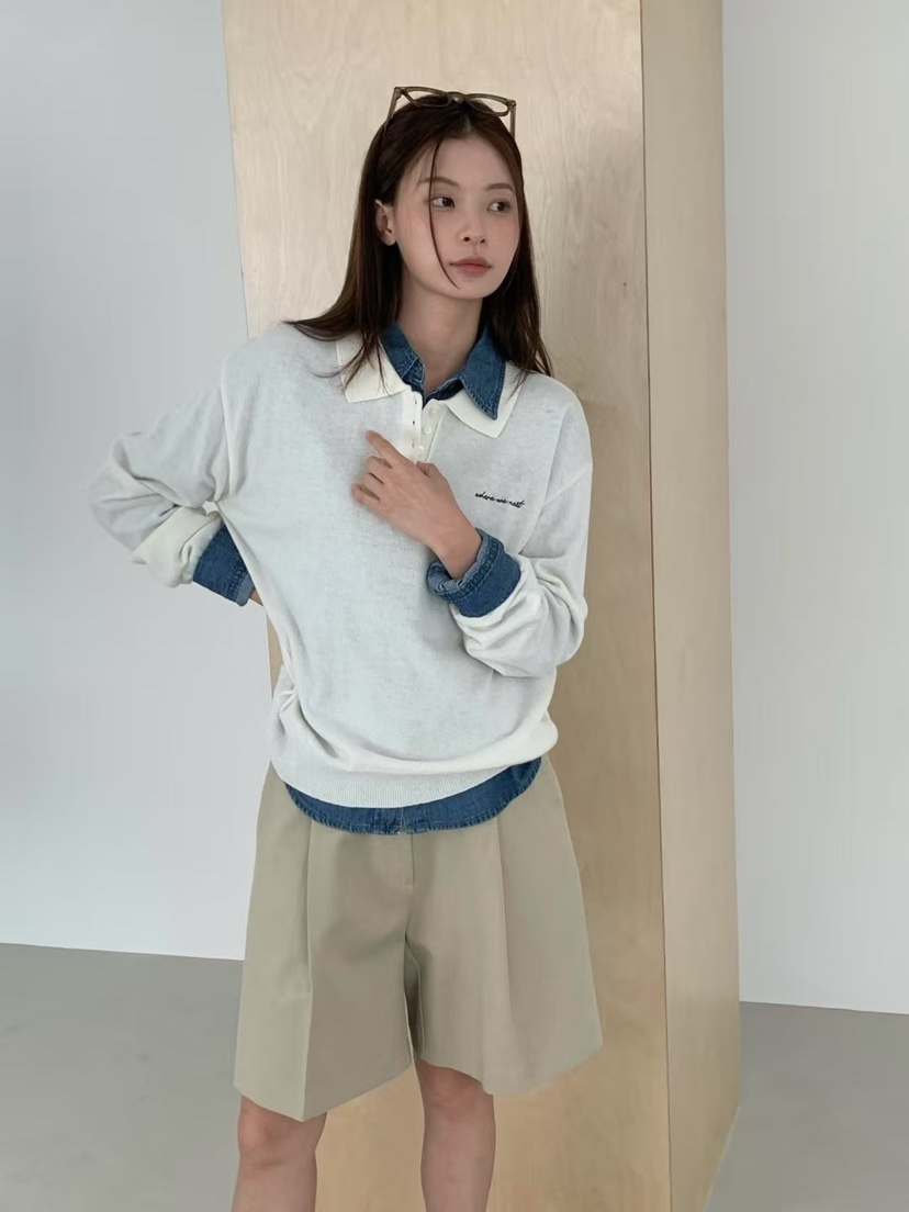 ANOU韓國直郵㊣女士新款25秋冬職業休閑熱賣推薦真品針織衫ANOU針織衫