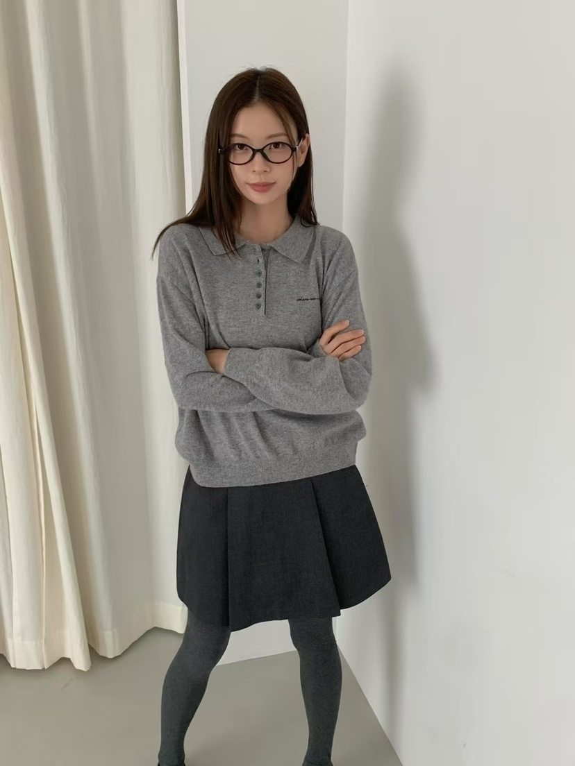 ANOU韓國直郵㊣女士新款25秋冬職業休閑熱賣推薦真品針織衫ANOU針織衫